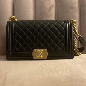 ‼️SOLD‼️ Lambskin Medium Chanel boy bag